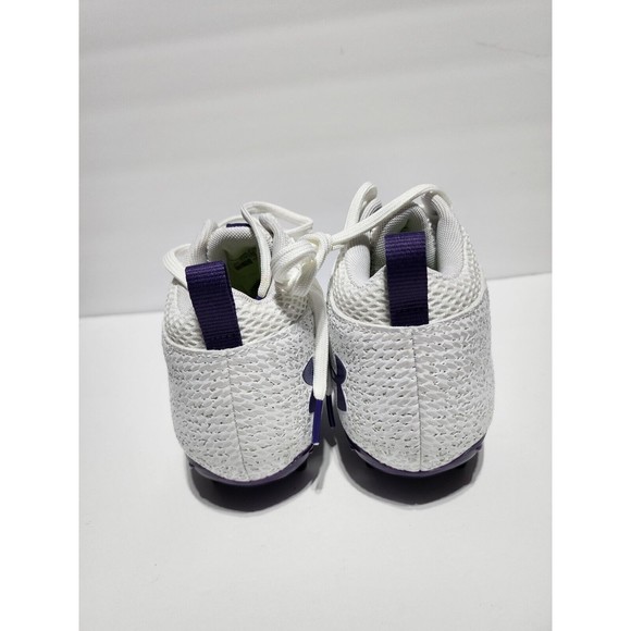 Under Armour Spotlight Football Cleats 4D Foam White Purple 3023963-103 Men 8.5 - Picture 5 of 10